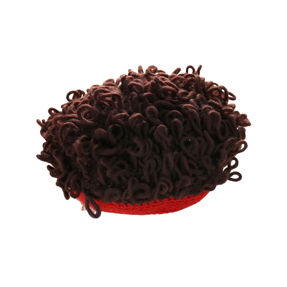 

Kids Adult Fashion Explosive Korean Style Wig Kid Cap Children Baby Hats Punk Rock Wig Kids Girl Boy Knitted Cap Hat