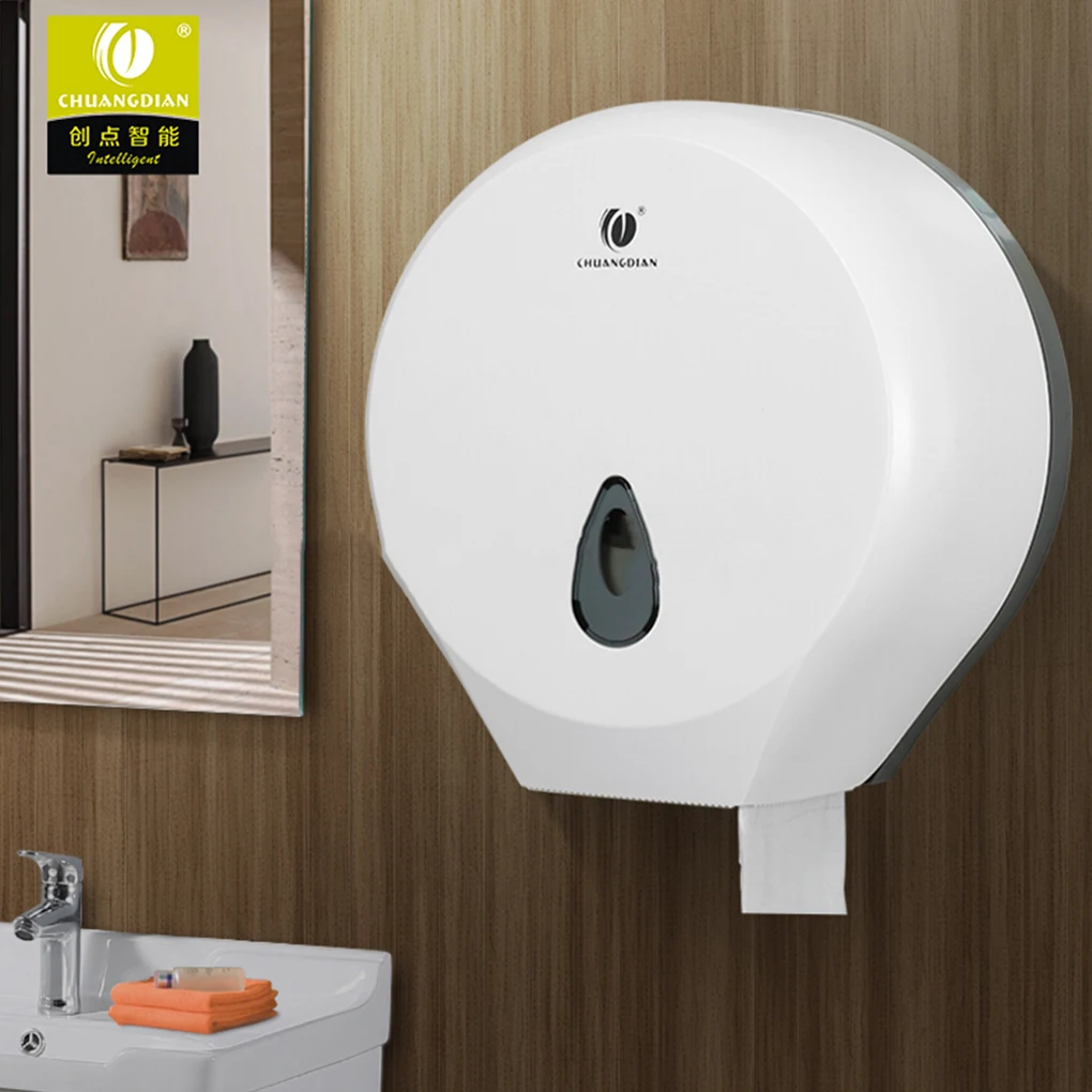 

Wall Mounted Bathroom Rest Room Waterproof Toilet Roll Paper Tissue Box White Holder Home Kitchen 271x130x281mm