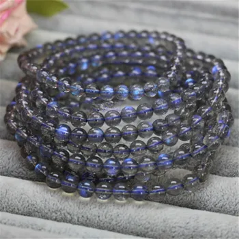 

Wholesale 8mm Genuine Natural Moonstone Labradorite Stretch Bracelets For Women Femme Charm Round Crystal Bead Bracelet