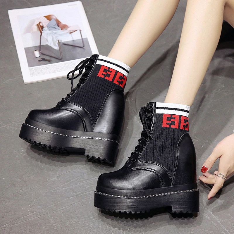 

2018 new thin high-heeled Martin boots, plus velvet cotton shoes, thickened thick bottom, short boots.