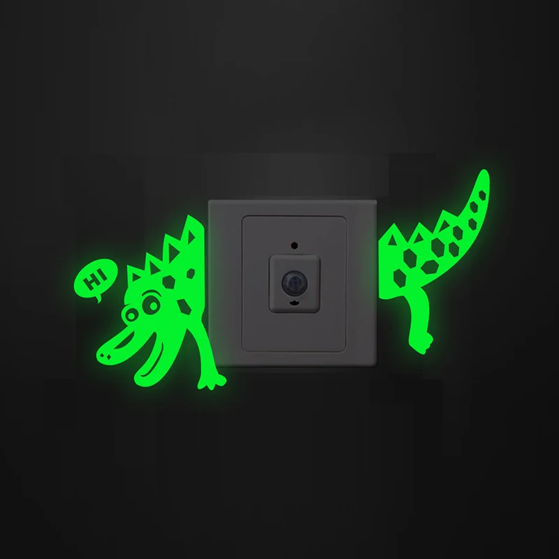 Crocodile Switch Luminous Panel Sticker Glow In The Dark Decor Home Kids Room Decoration Fluorescent Vinyl Mural Wall Art Poster Crocodile Switch Luminous Panel Sticker Glow In The Dark Decor Home Kids Room Decoration Fluorescent Vinyl Mural Wall Art Poster