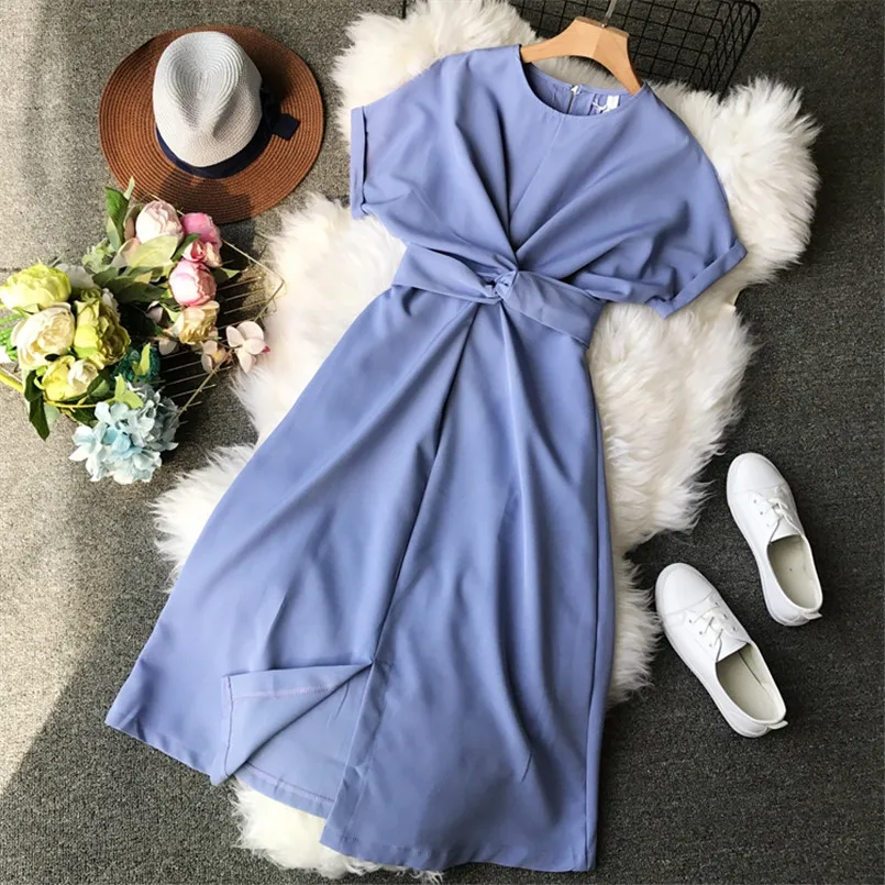 

Slim Summer Bandage Midi Long Dress Party Sashes Women Casual Vestido De Festa Elegant Evening Tie A-Line High Waist Vestidos