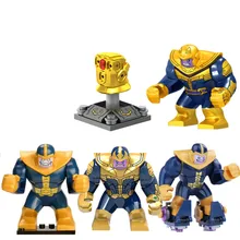 50 шт./партия, строительные блоки, кирпичи, Мстители, 3 Таноса/голв Таноса, Капитан Америка, муравей, Человек-паук, Детские Подарочные игрушки