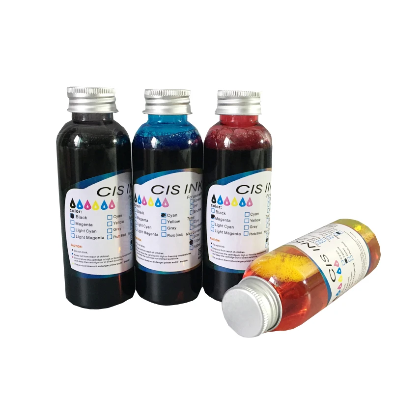 4*100 мл съедобные чернила Новые 4 цвета (CMYK) для canon epson настольный струйный принтер