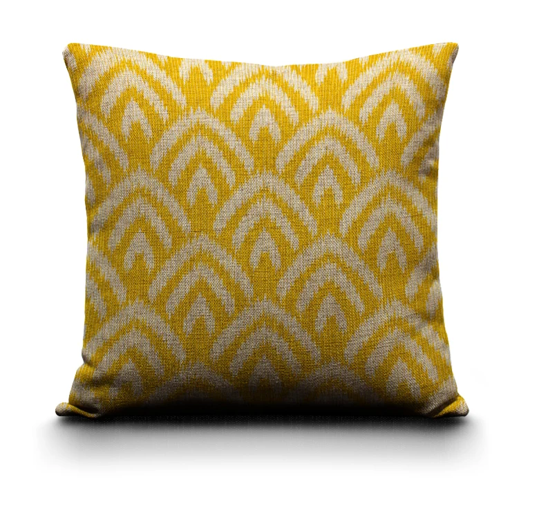 Sweetenlife желтые геометрические узоры Декоративные Чехлы для подушек из хлопка и льна 50 см 45 см диванных подушек