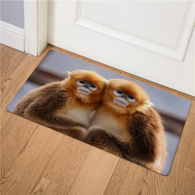 3D Proboscis обезьяна звезда животное дверь коврик для кухни гостиная прихожая вход в ванную комнату Придверный коврик нескользящий коврик - Цвет: 2