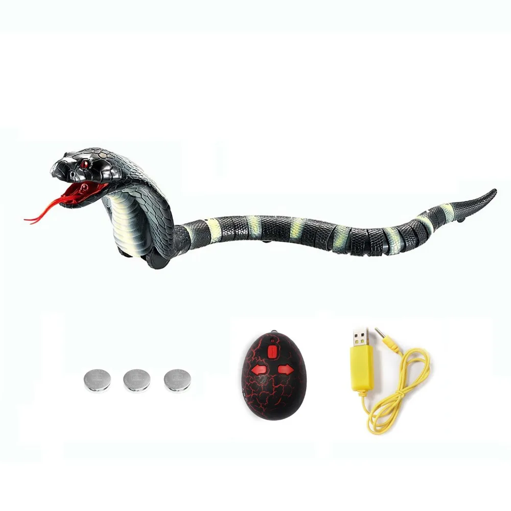 2018 Newest 40cm IR RC Snake Bionic Reptile Animal 3CH Infrared Remote