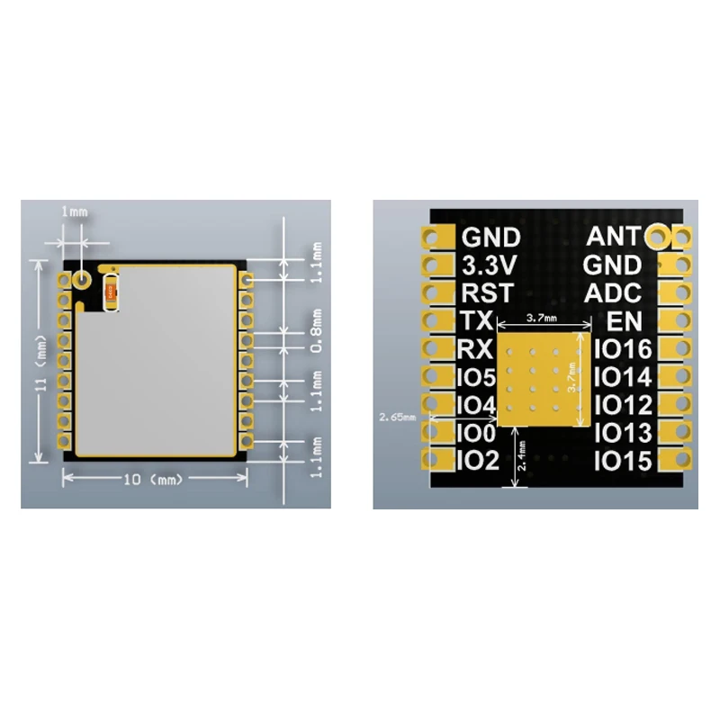 ESP-01F Wireless WIFI Module ESP8285 Serial Port Transmission By DIY (3)