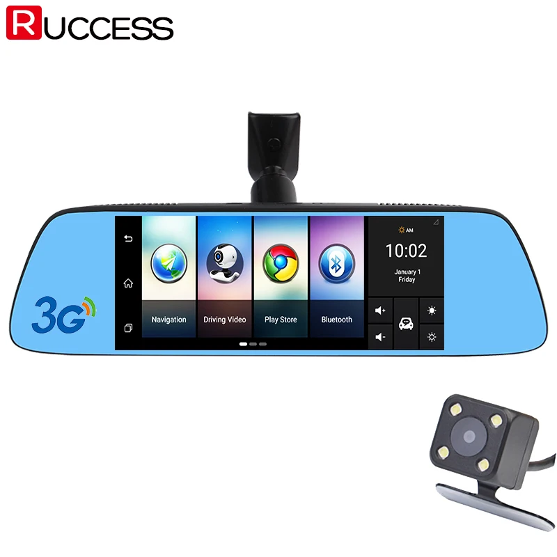 imágenes para Ruccess 7 "3G Especial Espejo Retrovisor Coche DVR DVRs Cámara Android 5.0 Con GPS de Navegación de Automóviles Grabador de Vídeo Dash Cam imágenes para Ruccess 7 "3G Especial Espejo Retrovisor Coche DVR DVRs Cámara Android 5.0 Con GPS de Navegación de Automóviles Grabador de Vídeo Dash Cam