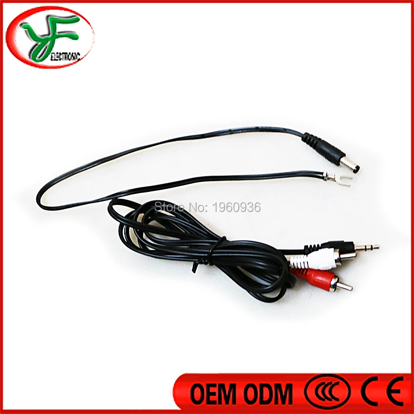 Mini Amplifier input audio cable RCV + 12V power input