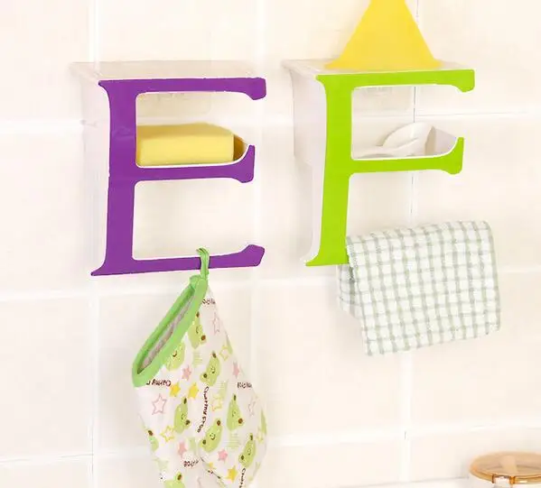 Fashion Soap Box Wall Hanging Shelf Rack Storage Holder E Shape Fashion Soap Box Wall Hanging Shelf Rack Storage Holder E Shape Bathroom Saving Home Bedroom Decoration In Holders Racks