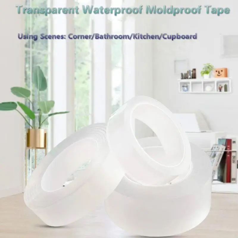

Waterproof Self-adhesive Transparent Tape Kitchen Bathroom Strip Seal Tapes for Window Door
