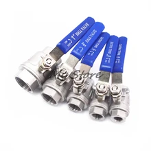 BSPT 1/" 3/8" 1/" 3/4" " 1-1/4" 1-1/" женский из нержавеющей стали SS304 2P полный порт шаровой клапан с виниловой ручкой Резьбовые клапаны