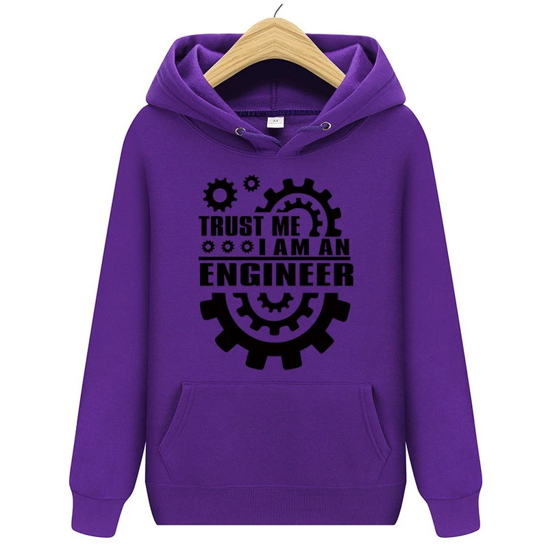 

2019 Autumn Winter Men & Women Fashion Casual Long Sleeve Fleece Pullover TRUST ME Printed Three-dimensional Patch Bag Hoodie