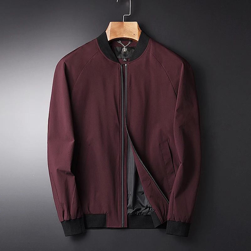 Minglu Spring And Autumn New Baseball Collar Men's Fashion Jacket Slim