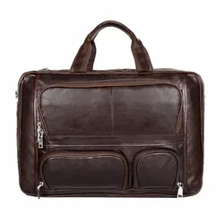 100% Genuine Vintage Leather Men's Briefcase Laptop Bag Big Size Hand Business Bag Coffee # 7289C 100% Genuine Vintage Leather Men's Briefcase Laptop Bag Big Size Hand Business Bag Coffee # 7289C