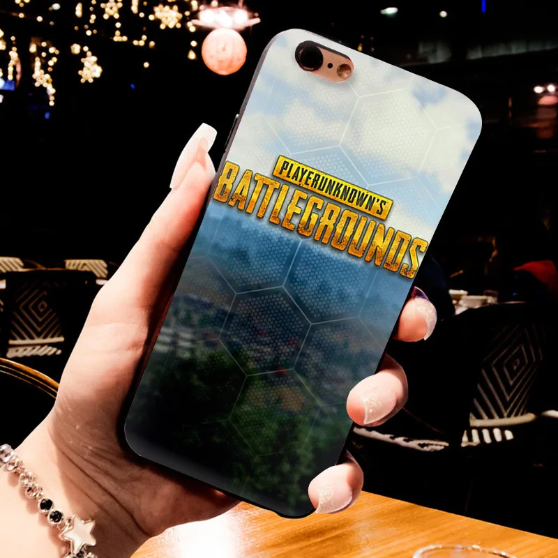 MaiYaCa pubg de lujo de calidad de silicona negra suave tpu funda de teléfono para iPhone 8 7 6 S Plus XS XR XS MAX 10 5 5S caso Coque funda
