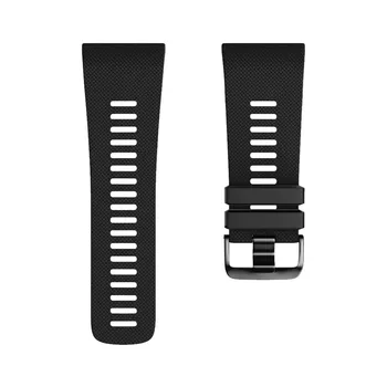 

Watch Strap Silicone Band Watchband Stainless Steel Buckle for Garmin Vivoactive HR -Drop