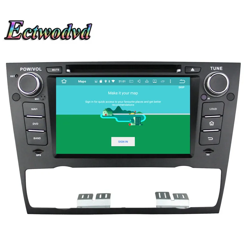 Cheap Ectwodvd Octa Core 4G RAM 64G ROM Android 9.0 Car Multimedia DVD Player GPS HeadUnit for BMW E90/E91/E92/E93 2005 2006-2012 5