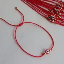 Demon Eye Kabbalah браслет из Красной Нити золотая бусина удача талисманы браслеты для женщин ювелирные изделия браслет дружбы подарочный