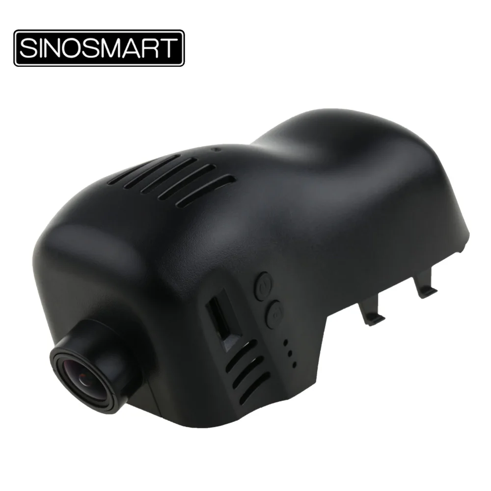 SINOSMART Novatek 96672 автомобильный Wifi DVR камера для Volkswagen Touareg 2011 2014 2016 управление через