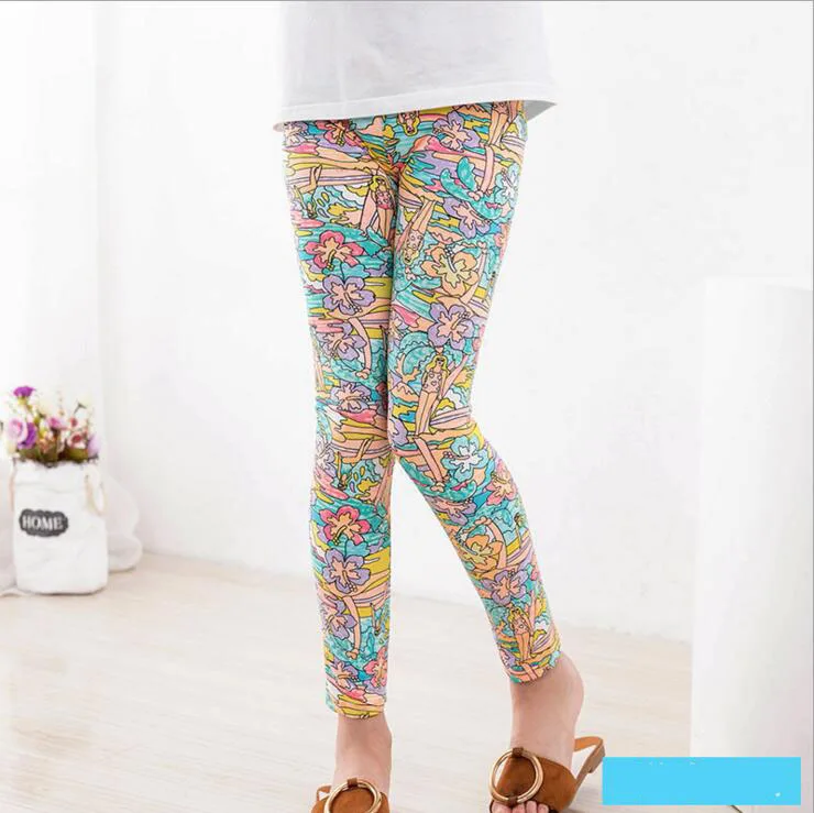 

VEENIBEAR Summer Sexy Swimwear Girl Leggings Elastic Comfortable Girl Pants Kids Children Leggings Baby Clothes 2-13T