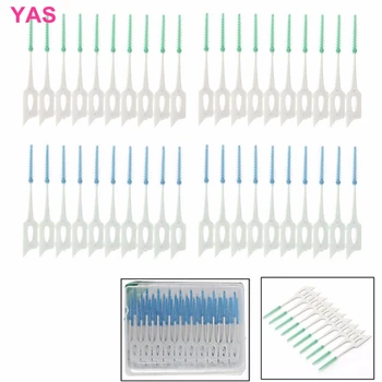 

New 1Pack/40Pcs Soft Clean Between Interdental Floss Brushes Dental Oral Care Tool #Y207E# Hot Sale