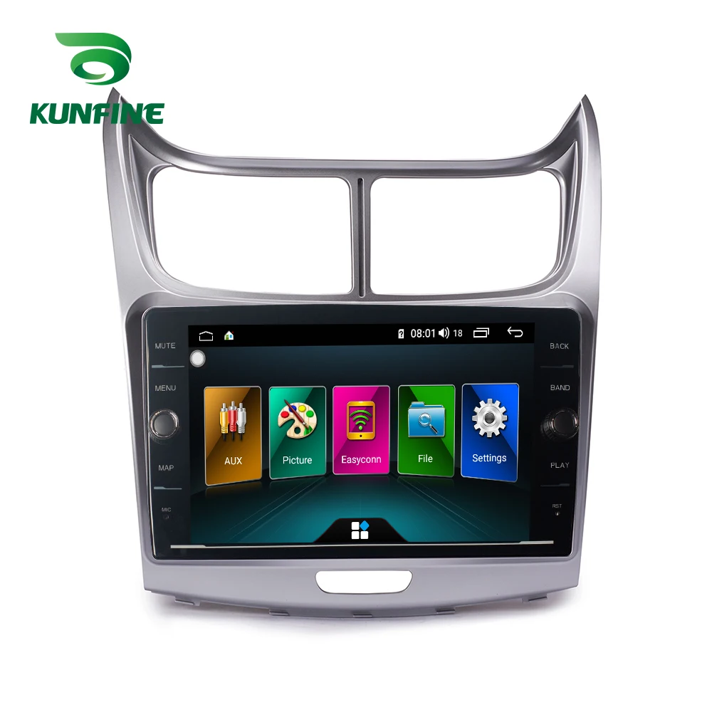 Discount Octa Core 4GB RAM 64GB ROM Android 8.1 Car DVD Navigation Player Deckless Car Stereo For Chevrolet SAIL 2004-2013 Radio Headunit 1