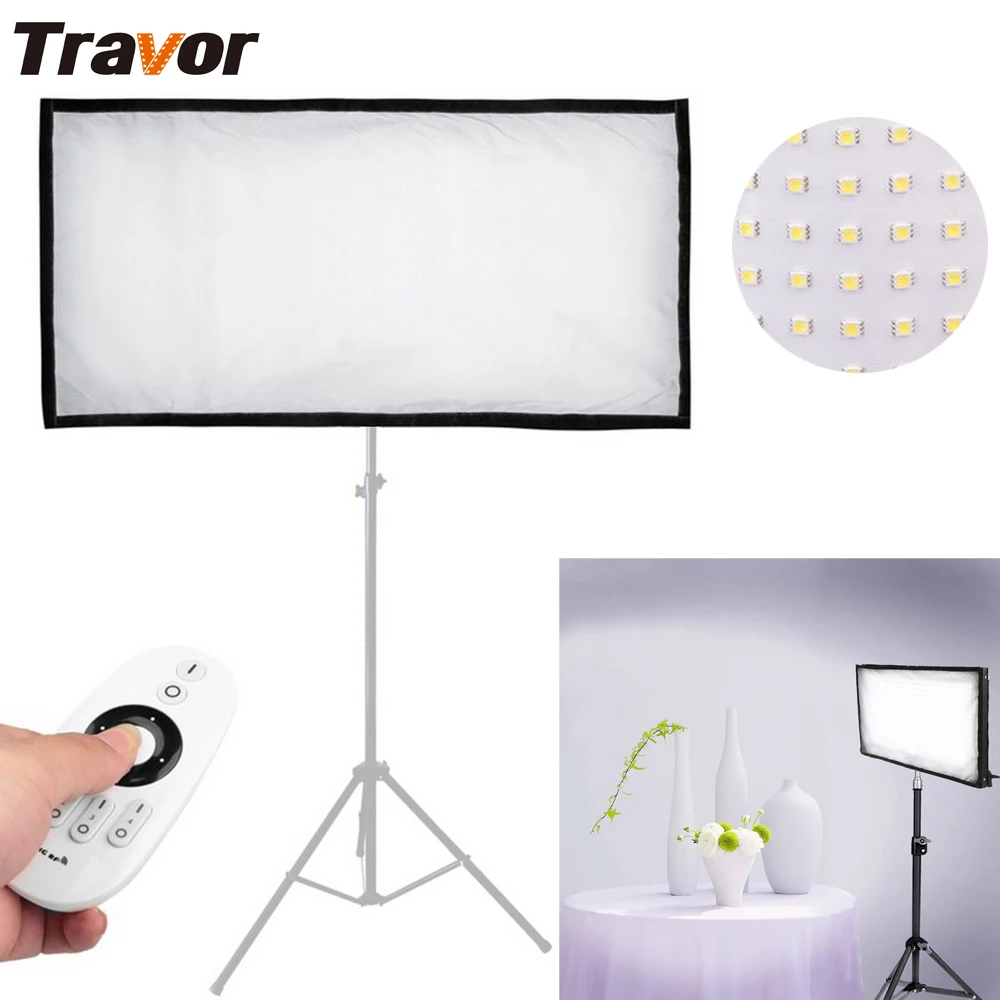  Travor New Arrival FL-3060 Flexible LED Video Light 448pcs LEDs CRI95 5500K 2.4G Remote Contol for  - 32802896966