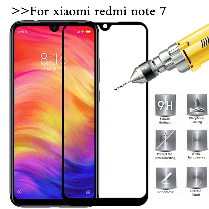 

Tempered Glass Redmi Note 7 6.3 inch Screen Protector For Xiaomi Redmi note 7 Protective Glass Redmi Note7 Original Protect Film