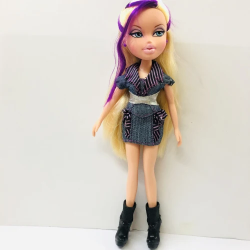 23 см оригинальная модная фигурка, оригинальная Кукла Bratz с красными волосами и красивой одеждой, кукла, лучший подарок для ребенка - Цвет: Розовый