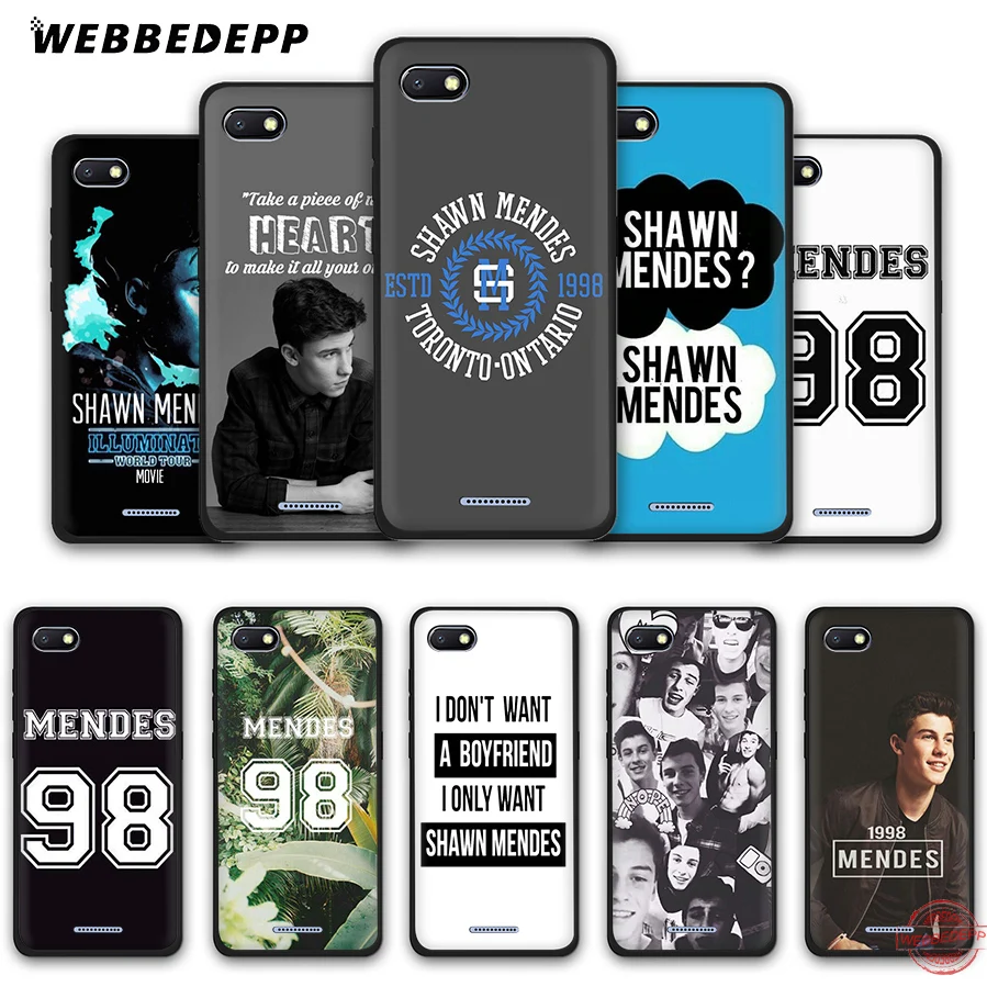 WEBBEDEPP Shawn Mendes 98 мягкая фотография для Redmi Note 8 7 6 5 Pro 4A 5A 6A 4X Plus S2 Go чехлы | Мобильные