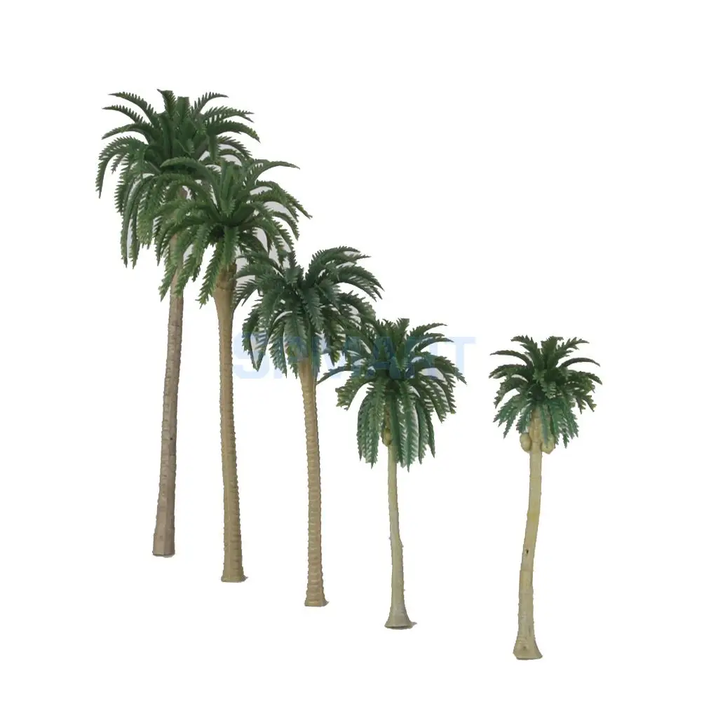 10 шт. зеленая модель кокосовых пальм 1/100 11 см 1/75 13 1/65 16 см|model trees|tree modelmodel palm tree |