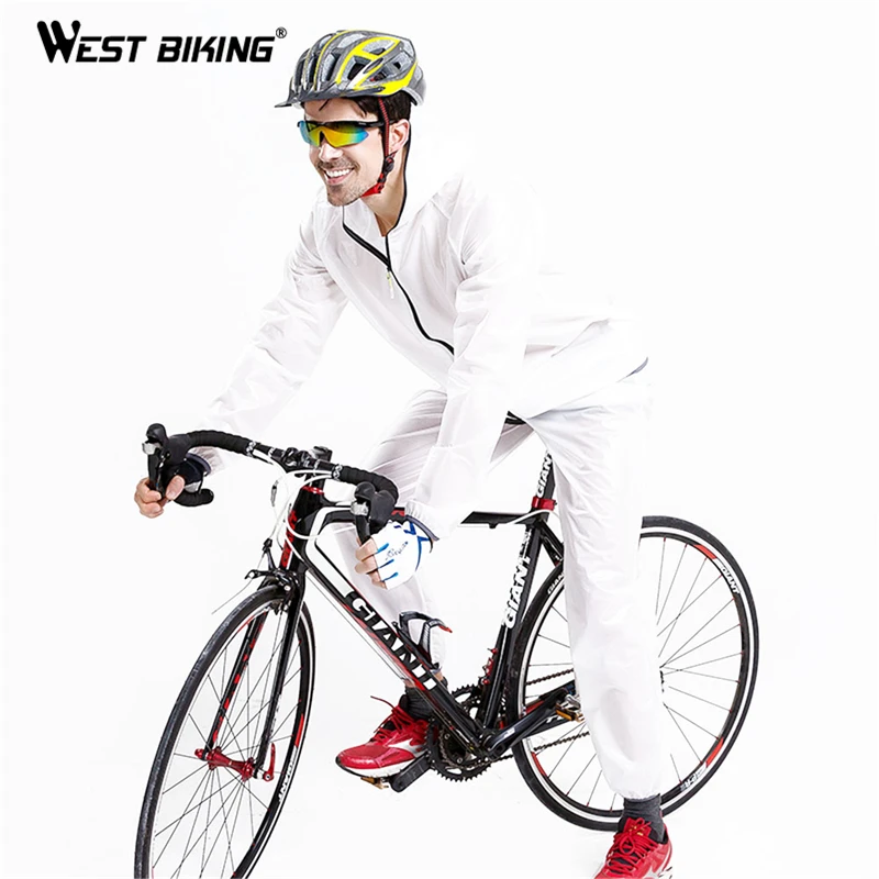 

WEST BIKING Practical Cycling Raincoat Bicycle Jersey Windcoat Bike Clothing Running Sleeve Jacket Rainproof Waterproof Clothes