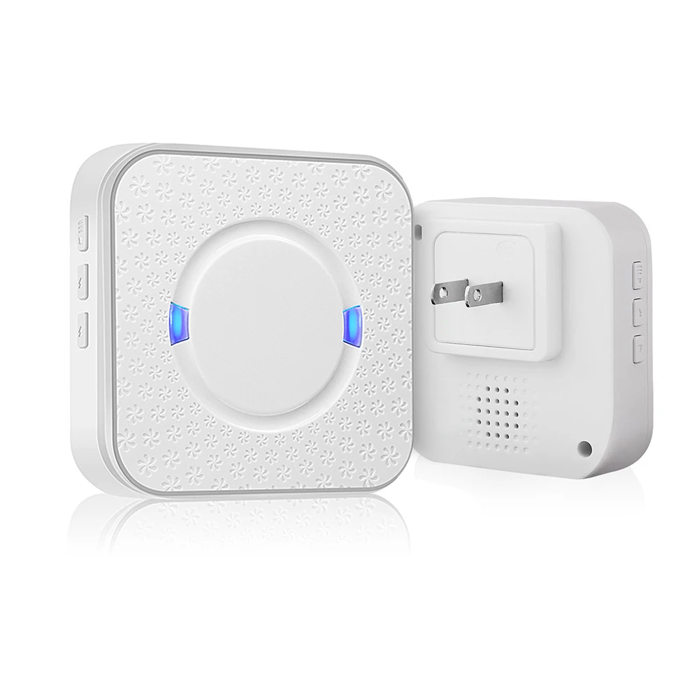 EU/US/UK Plug Muti Songs Optional Waterproof Touch Button Smart Home Welcome Doorbell Alarm Intelligent Wireless Doorbell EU/US/UK Plug Muti Songs Optional Waterproof Touch Button Smart Home Welcome Doorbell Alarm Intelligent Wireless Doorbell
