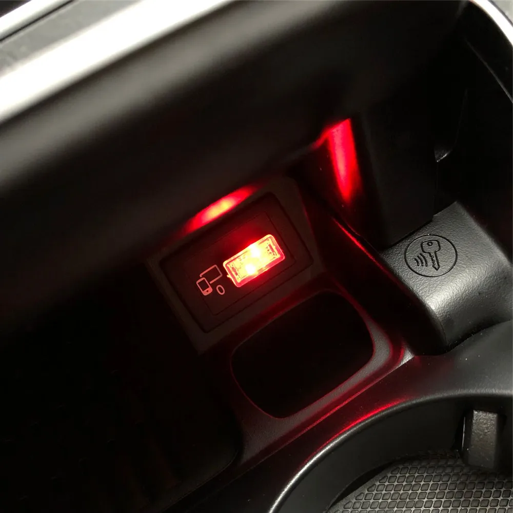 

Car USB LED Atmosphere Decorative Lights for Phaeton Phideon Variant Touran Beetle T-Cross T-Roc Atlas Amarok Tarok MOIA CARAVEL