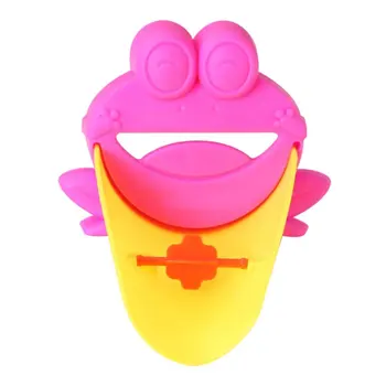 

SDFC-Cute Extension Extender for Kids Baby Hands Wash Bathroom Cartoon Frog Design (Pink)