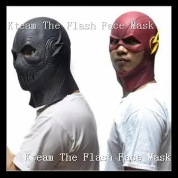 

2017 New Manles Zoom Mask The Flash Season 2 Zoom Cosplay Costume Props Full Head Latex Helmet For Adults Hallowen Party Cosplay