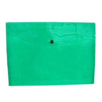

New and Hot Pack of 12 Quality Plastic Stud Document Wallets Folders Filing Paper Storage-green-A4