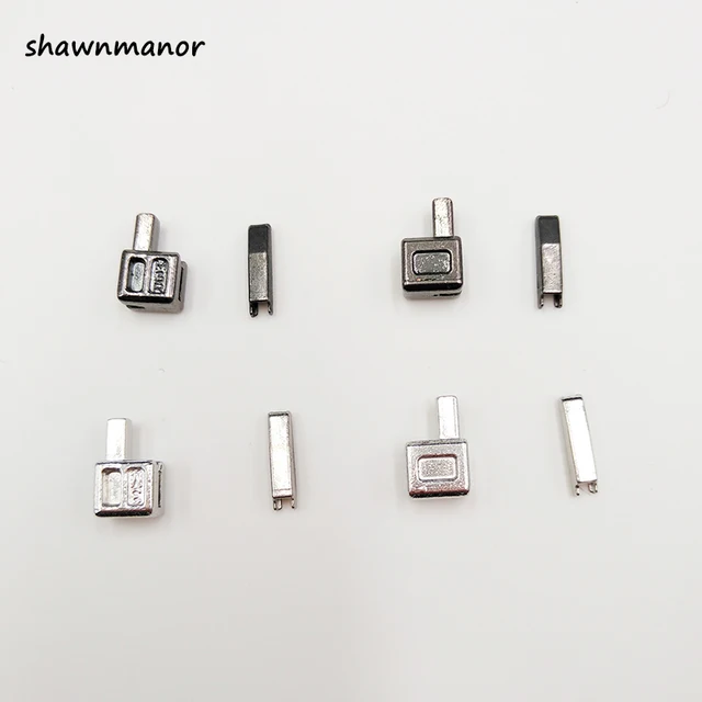10Sets Silver/Black Color 3 Metal Zipper Repair Zipper Stopper For DIY