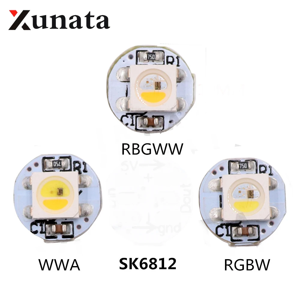 DC 5V SK6812 индивидуально Адресуемая RGB полноцветная RGBW RGBWW RGBNW WWA Светодиодная лента