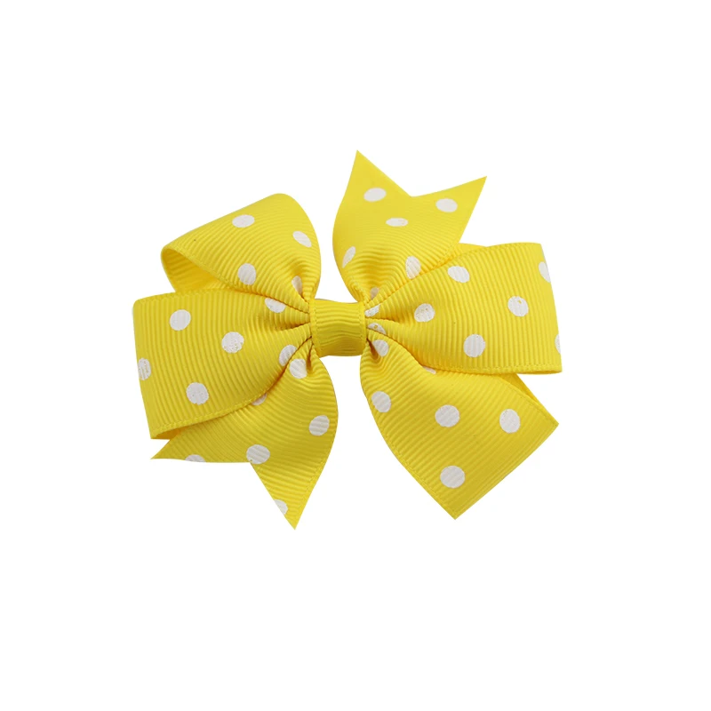 Polka Dot Grosgrain Ribbon Bows with Alligator Clip Kids Girls Colourful Bow Tie Hairpins Headwear Hair Accessorises (18)