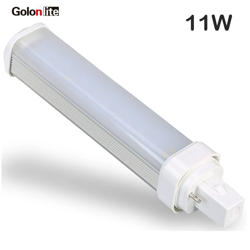 Golonlite G24 светодиодный лампы PL 11 Вт 9 Вт 7 Вт 5 Вт заменить 26 Вт 18 Вт 13 Вт 10 Вт CFL G24Q G24d E27 E26 энергосбережения 3yeas гарантии заводская цена