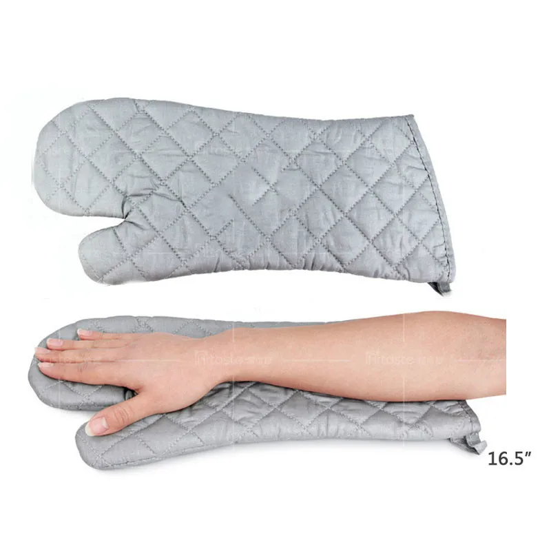 Buy 1pcs 16.5'' Heat Resistant Oven Gloves New Cotton