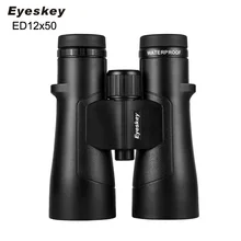 Eyeskey ED lens 12x50 IPX8 Waterproof Super Multi Coating Binoculars Bak4 Prism Optics HD Telescope for Camping Hunting Outdoor