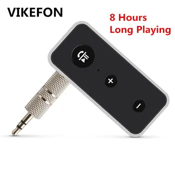 

VIKEFON Bluetooth 5.0 Audio Receiver Stereo Wireless Adapter with 3.5mm AUX Jack Mic For Headphone Car Speaker Music Bt Receiver
