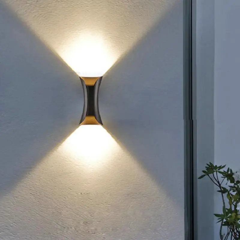 14 Вт Алюминиевый COB светодиодный настенный светильник AC110V 220V с регулируемой яркостью светодиодный настенные светильники в помещении и на открытом воздухе освещение двора садовый коррид