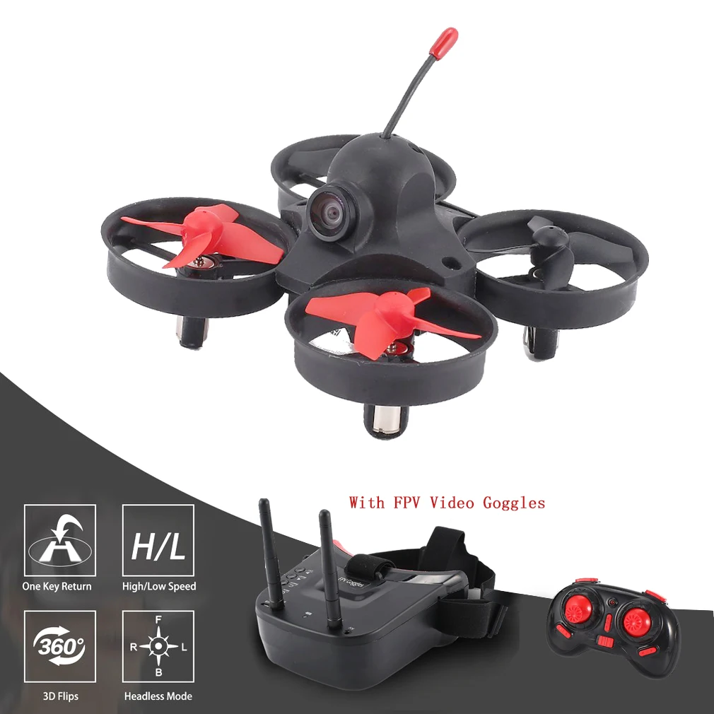 

5.8G 4CH Mini RC FPV Camera Drone Quadcopter with 3in Headset Auto-searching Receiver Video Goggles Drones For Kids
