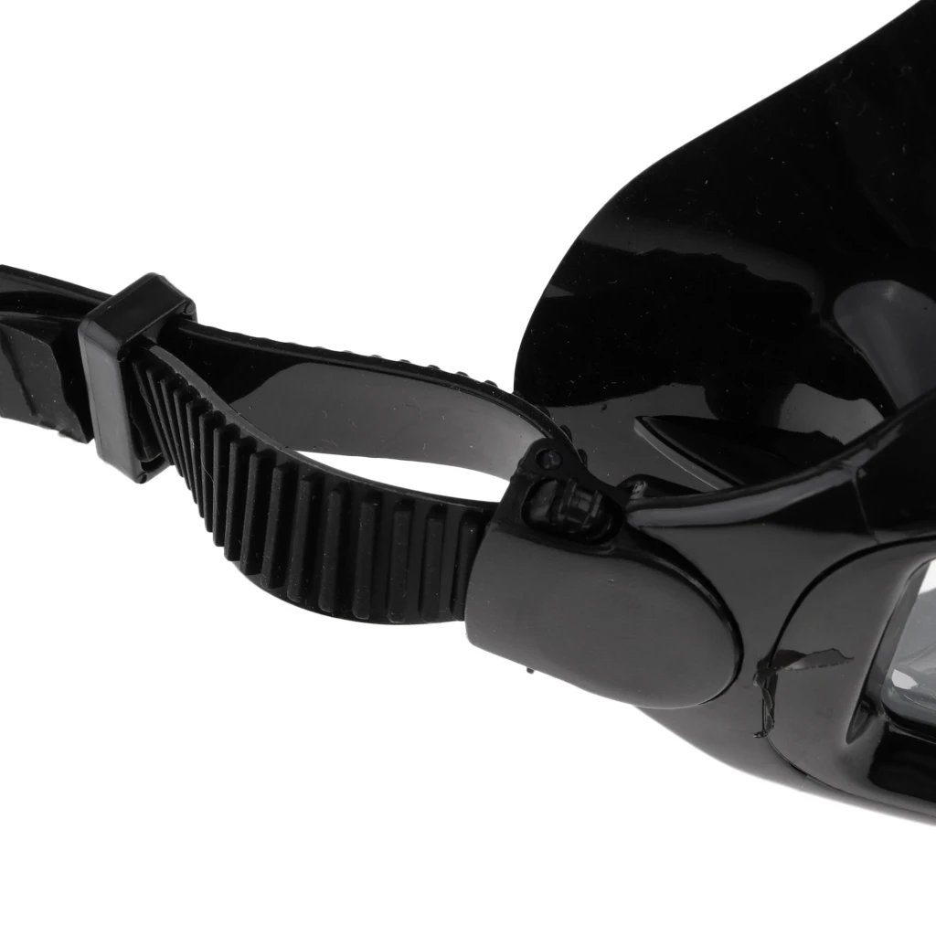 Clear Anti-fog Scuba Diving Mask Tempered Glasses for Swimming Water Sports Black Eyes Wear 