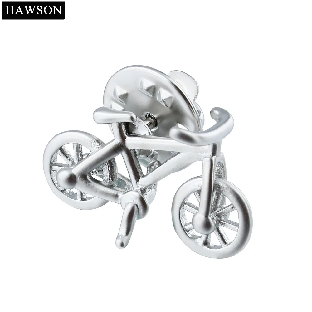 

HAWSON Bike Design Brooch Decoration Shirt Badge New Bicycle Brooches Pin Kids Friend Men's Lapel Sticker Jewelry for Suit Dress